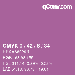 Color code: CMYK 0 / 42 / 8 / 34 | qconv.com