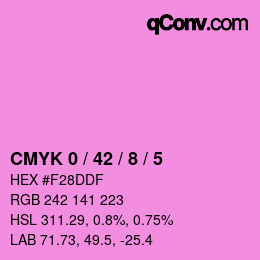 Color code: CMYK 0 / 42 / 8 / 5 | qconv.com