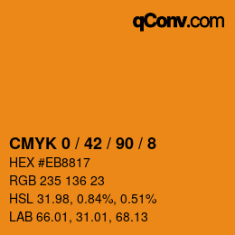 Color code: CMYK 0 / 42 / 90 / 8 | qconv.com