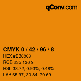 Color code: CMYK 0 / 42 / 96 / 8 | qconv.com