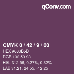 Color code: CMYK 0 / 42 / 9 / 60 | qconv.com