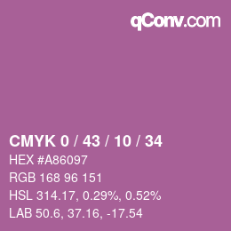 Código de color: CMYK 0 / 43 / 10 / 34 | qconv.com