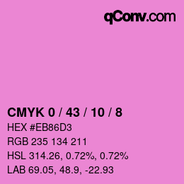 Color code: CMYK 0 / 43 / 10 / 8 | qconv.com