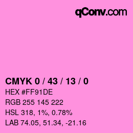 Color code: CMYK 0 / 43 / 13 / 0 | qconv.com