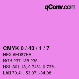 颜色代码: CMYK 0 / 43 / 1 / 7 | qconv.com