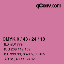 Color code: CMYK 0 / 43 / 24 / 18 | qconv.com