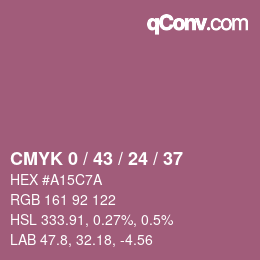 Color code: CMYK 0 / 43 / 24 / 37 | qconv.com