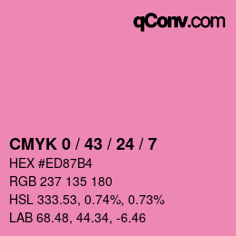 Color code: CMYK 0 / 43 / 24 / 7 | qconv.com