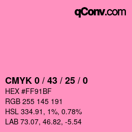 Color code: CMYK 0 / 43 / 25 / 0 | qconv.com
