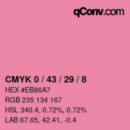 Color code: CMYK 0 / 43 / 29 / 8 | qconv.com