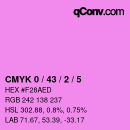 Color code: CMYK 0 / 43 / 2 / 5 | qconv.com