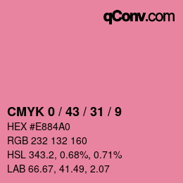 Color code: CMYK 0 / 43 / 31 / 9 | qconv.com