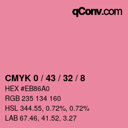 Color code: CMYK 0 / 43 / 32 / 8 | qconv.com