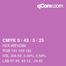 Color code: CMYK 0 / 43 / 5 / 25 | qconv.com