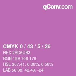 Color code: CMYK 0 / 43 / 5 / 26 | qconv.com