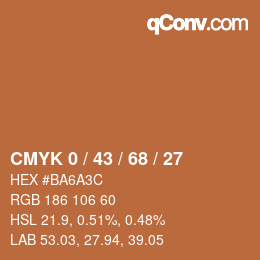 Color code: CMYK 0 / 43 / 68 / 27 | qconv.com