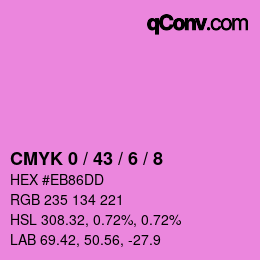 カラーコード: CMYK 0 / 43 / 6 / 8 | qconv.com