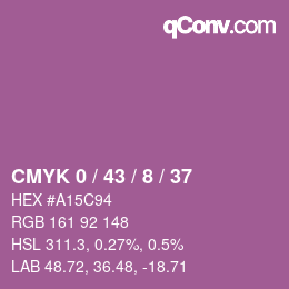 Color code: CMYK 0 / 43 / 8 / 37 | qconv.com