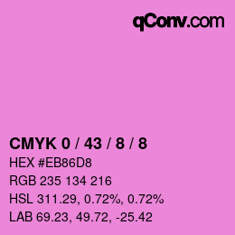 Color code: CMYK 0 / 43 / 8 / 8 | qconv.com