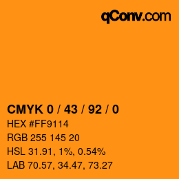 Color code: CMYK 0 / 43 / 92 / 0 | qconv.com