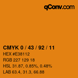 Color code: CMYK 0 / 43 / 92 / 11 | qconv.com