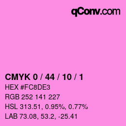Color code: CMYK 0 / 44 / 10 / 1 | qconv.com