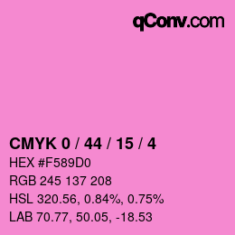 Código de color: CMYK 0 / 44 / 15 / 4 | qconv.com
