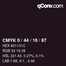 Color code: CMYK 0 / 44 / 16 / 87 | qconv.com