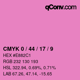 Color code: CMYK 0 / 44 / 17 / 9 | qconv.com