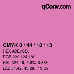 Color code: CMYK 0 / 44 / 18 / 13 | qconv.com