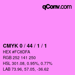 Color code: CMYK 0 / 44 / 1 / 1 | qconv.com