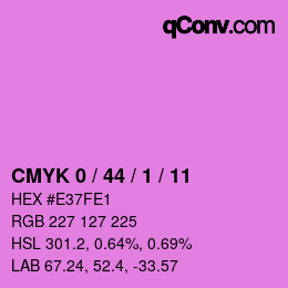 カラーコード: CMYK 0 / 44 / 1 / 11 | qconv.com
