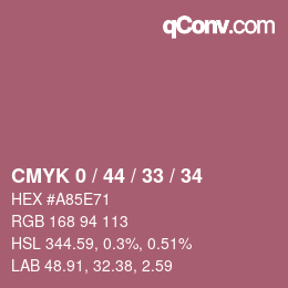Color code: CMYK 0 / 44 / 33 / 34 | qconv.com
