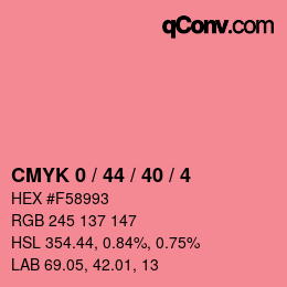 Color code: CMYK 0 / 44 / 40 / 4 | qconv.com