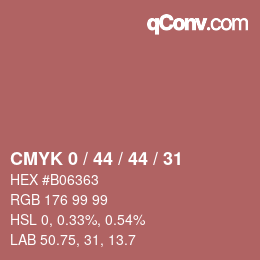 Código de color: CMYK 0 / 44 / 44 / 31 | qconv.com