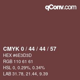 Color code: CMYK 0 / 44 / 44 / 57 | qconv.com