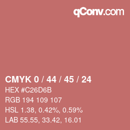 Color code: CMYK 0 / 44 / 45 / 24 | qconv.com