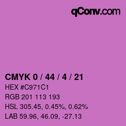 Color code: CMYK 0 / 44 / 4 / 21 | qconv.com