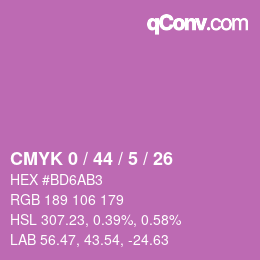 Color code: CMYK 0 / 44 / 5 / 26 | qconv.com