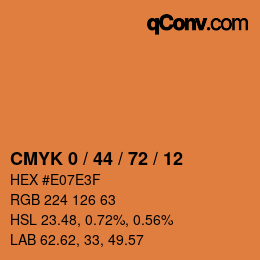 Color code: CMYK 0 / 44 / 72 / 12 | qconv.com