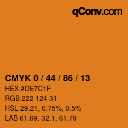 Color code: CMYK 0 / 44 / 86 / 13 | qconv.com