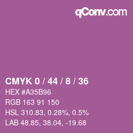 Color code: CMYK 0 / 44 / 8 / 36 | qconv.com