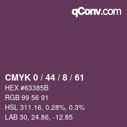 Color code: CMYK 0 / 44 / 8 / 61 | qconv.com