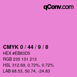 Color code: CMYK 0 / 44 / 9 / 8 | qconv.com