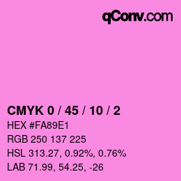 Farbcode: CMYK 0 / 45 / 10 / 2 | qconv.com