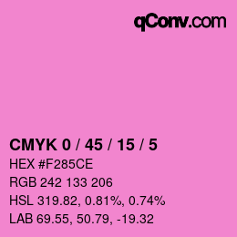 Farbcode: CMYK 0 / 45 / 15 / 5 | qconv.com