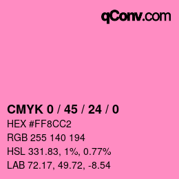 Color code: CMYK 0 / 45 / 24 / 0 | qconv.com