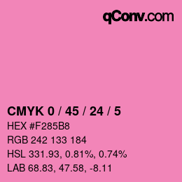 Color code: CMYK 0 / 45 / 24 / 5 | qconv.com