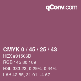 Color code: CMYK 0 / 45 / 25 / 43 | qconv.com