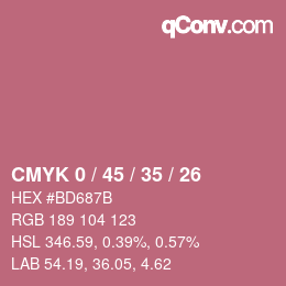 Color code: CMYK 0 / 45 / 35 / 26 | qconv.com
